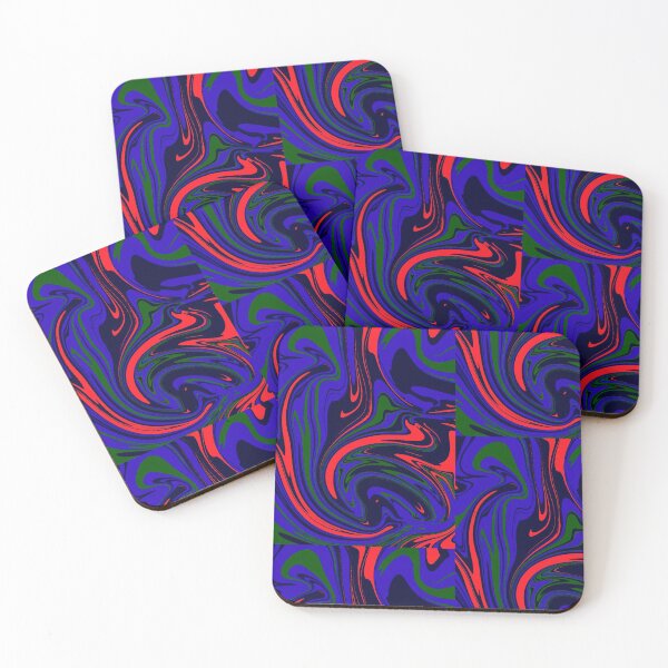 Item preview, Blue, Red and Green Marbling designed and sold by RebekahMahoney.