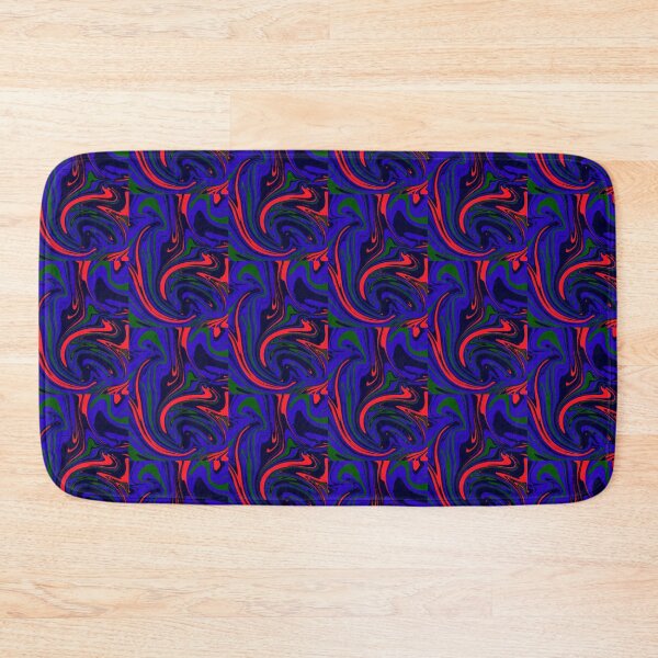 Item preview, Blue, Red and Green Marbling designed and sold by RebekahMahoney.
