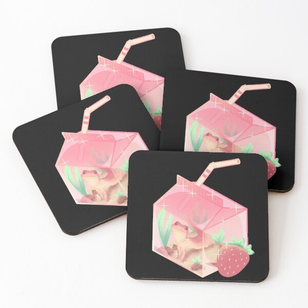 Item preview, Leopard gecko in a strawberry smoothie brick designed and sold by itsandromedae.