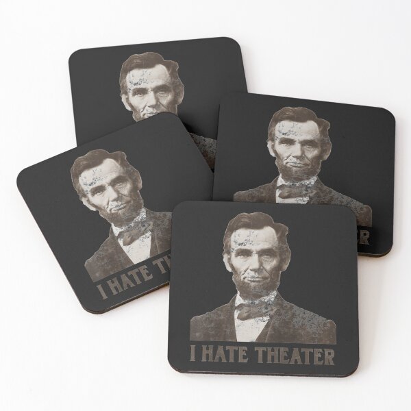 Item preview, I Hate Theater Abraham Lincoln Head Shot Raglan Baseball Tee designed and sold by Lukifo-Tender.