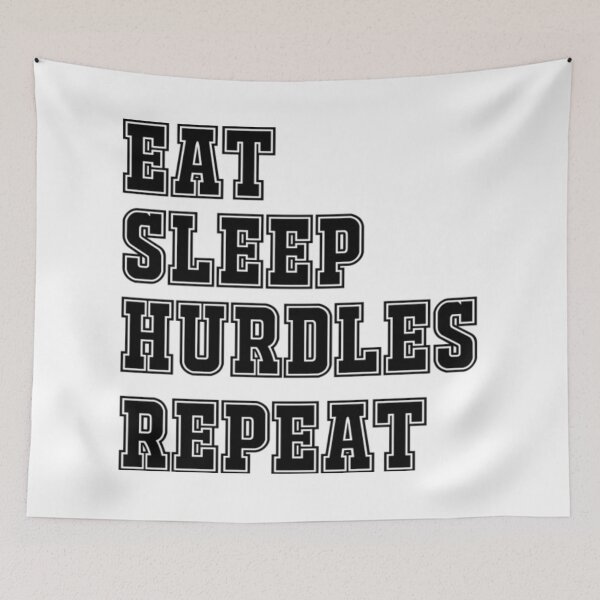 Item preview, Eat Sleep Hurdles Repeat  designed and sold by MaeAlfred.