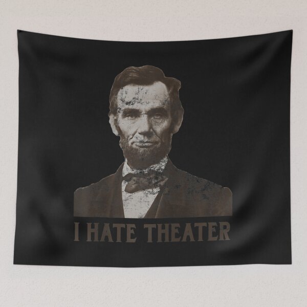 Item preview, I Hate Theater Abraham Lincoln Head Shot Raglan Baseball Tee designed and sold by Lukifo-Tender.