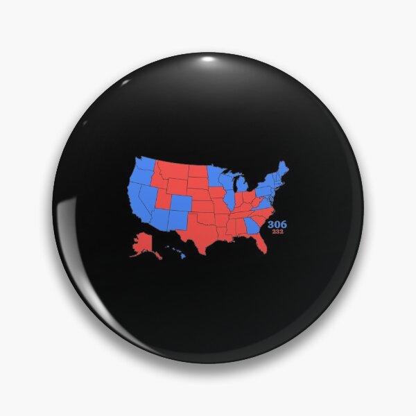 Item preview, Electoral College Map 2020 with Numbers designed and sold by ReneFeil.