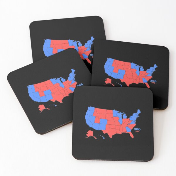 Item preview, Electoral College Map 2020 with Numbers designed and sold by ReneFeil.