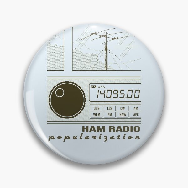 Item preview, HAM Radio Popularization (dark-brown lines) designed and sold by tuzlay.