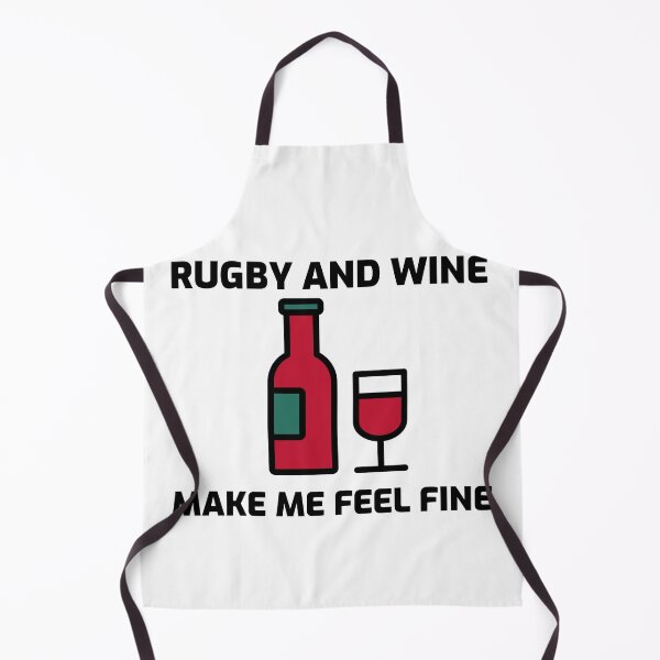 Item preview, Rugby And Wine Make Me Feel Fine Funny Gift For Rugby And Wine Lovers designed and sold by BigJackTees.