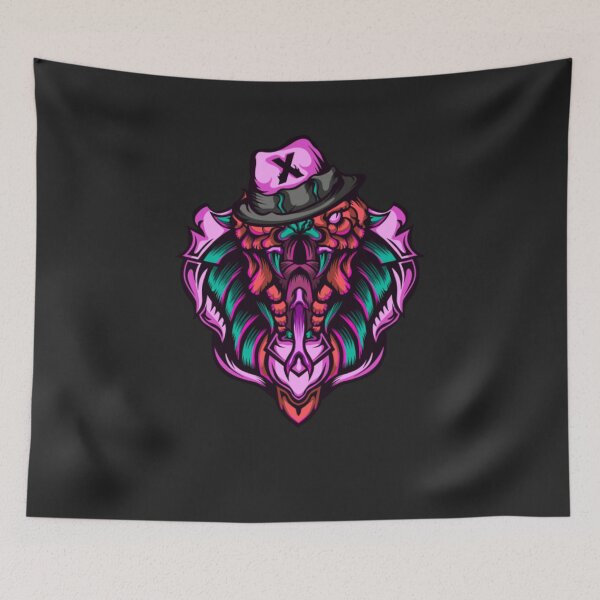 Item preview, Monster the king cobra with hat designed and sold by RyszardWoznia.