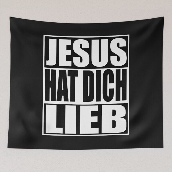 Artikelvorschau, Jesus Hat Dich Lieb German Christian Premium T-Shirt entworfen und verkauft von Lukifo-Tender.
