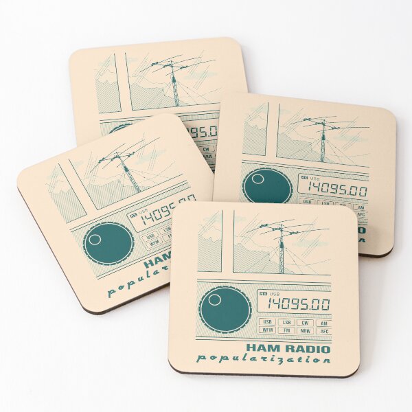 Item preview, HAM Radio Popularization (dark-cyan lines) designed and sold by tuzlay.