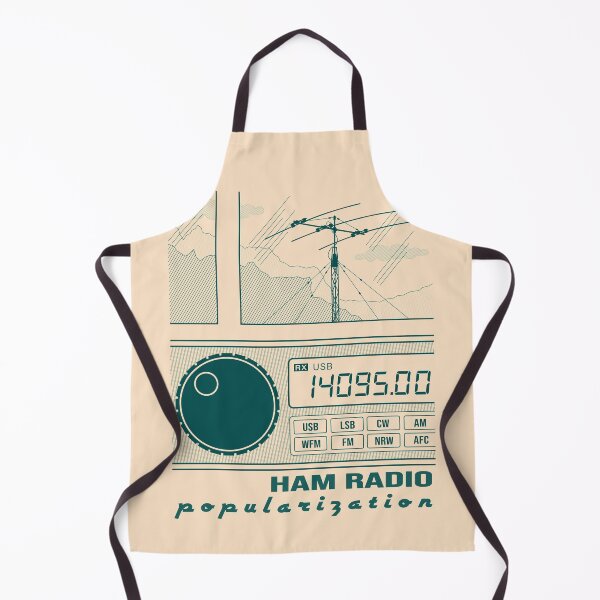 Item preview, HAM Radio Popularization (dark-cyan lines) designed and sold by tuzlay.