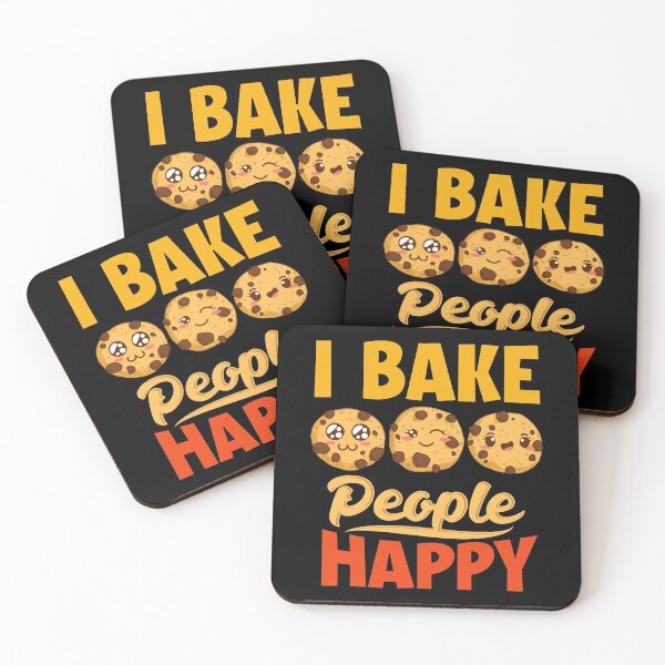 Item preview, I Bake People Happy Cute Cookies Baking Confectionery designed and sold by ShopTheStyle.