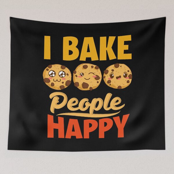 Item preview, I Bake People Happy Cute Cookies Baking Confectionery designed and sold by ShopTheStyle.