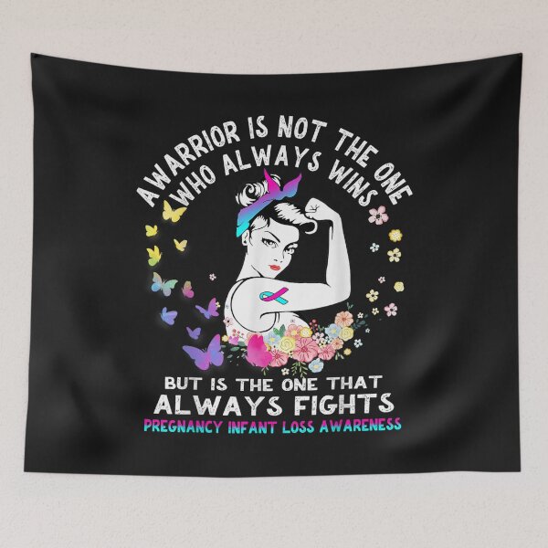 Aperçu de l'œuvre Pregnancy Infant Loss Awareness For Warrior T-Shirt créée et vendue par Lukifo-Tender.