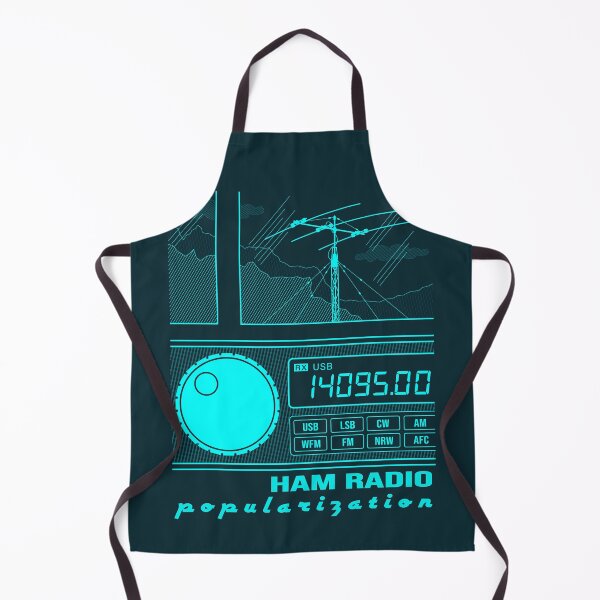 Item preview, HAM Radio Popularization (cyan lines) designed and sold by tuzlay.