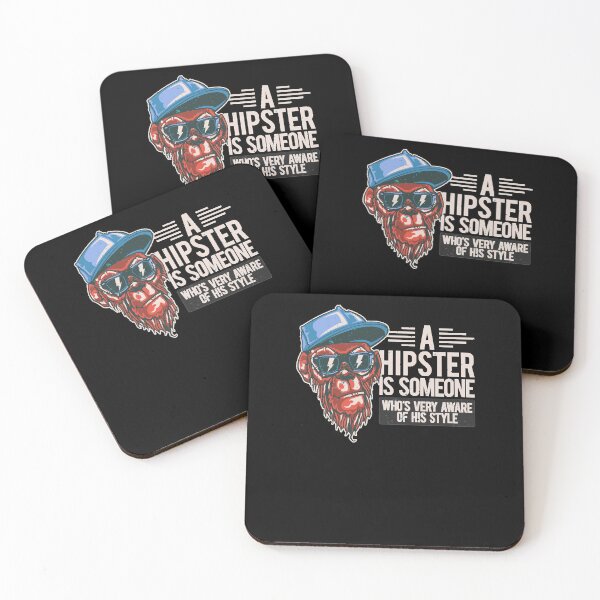 Item preview, Funny hipster monkey designed and sold by WEARPARTS.