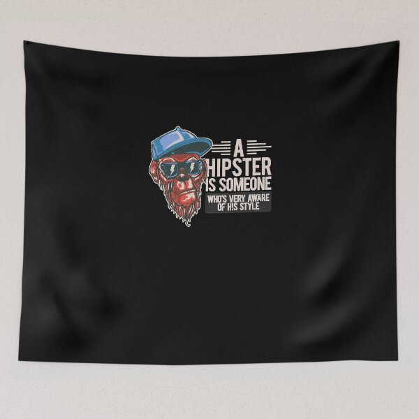 Item preview, Funny hipster monkey designed and sold by WEARPARTS.