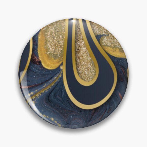 Item preview, Gold Blue Chocolate Marble designed and sold by ZaydounStark.