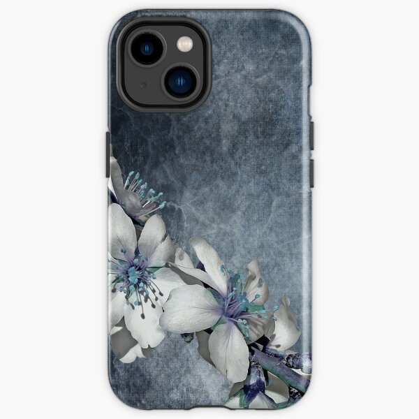  Watercolor art grey flowers painting texture design.  iPhone and Samsung Galaxy case cover iPhone Tough Case