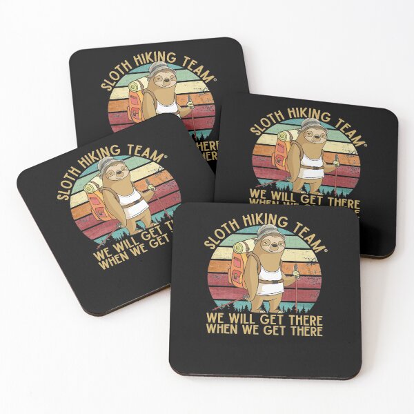 Item preview, Sloth Hiking Team - We will get there, when we get there, Funny Vintage designed and sold by WEARPARTS.