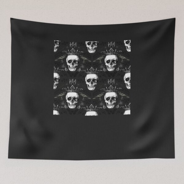 Item preview, kull King - Vintage Skull Halloween Illustration Ephemera  designed and sold by RyszardWoznia.