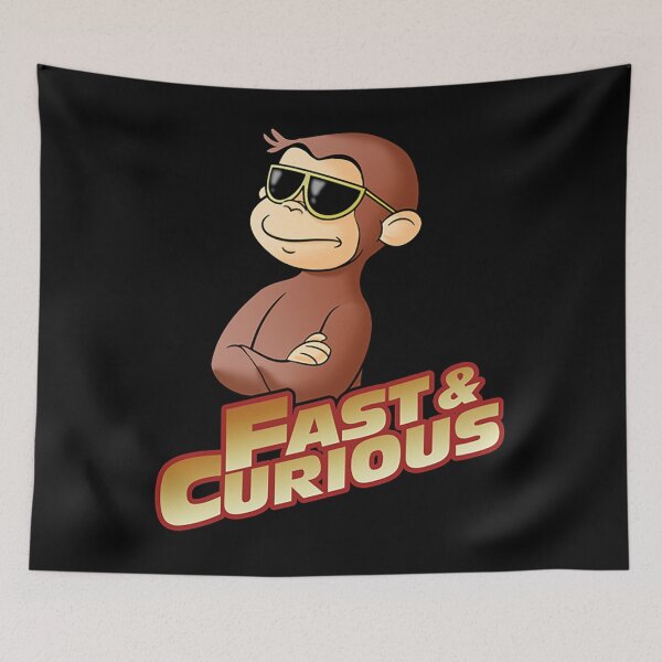 Item preview, Curious George T-ShirtFAST AND CURIOUS V2 designed and sold by GeorgeFan.