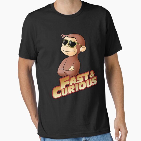 Artikel-Vorschau von Neugieriges George T-Shirt SCHNELL UND NEUGIERIG V2, designt und verkauft von GeorgeFan.