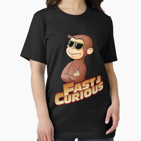 Artikel-Vorschau von Neugieriges George T-Shirt SCHNELL UND NEUGIERIG V2, designt und verkauft von GeorgeFan.