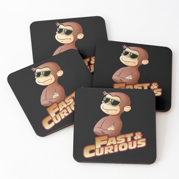 Item preview, Curious George T-ShirtFAST AND CURIOUS V2 designed and sold by GeorgeFan.
