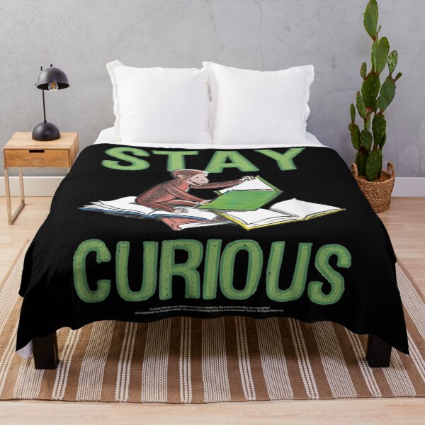 Item preview, Curious George Stay Curious Reading Portrait designed and sold by GeorgeFan.
