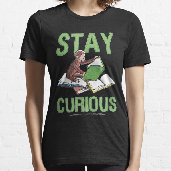 Curious George Stay Curious Reading Portrait Essential T-Shirt