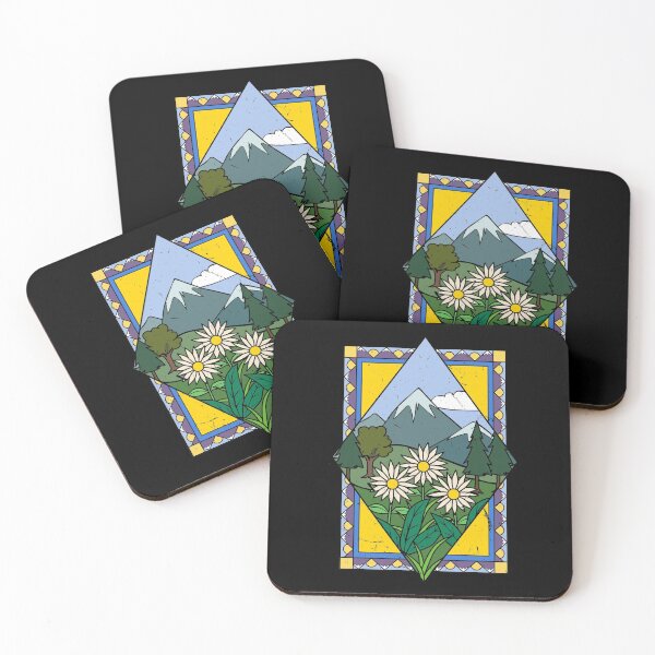 Item preview, Hippie Mountain Nature Wildflower Mushroom Design designed and sold by Tom2468.