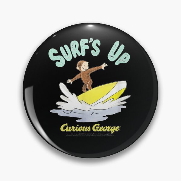 Item preview, Curious George Surfs Up Surfing Portrait designed and sold by GeorgeFan.