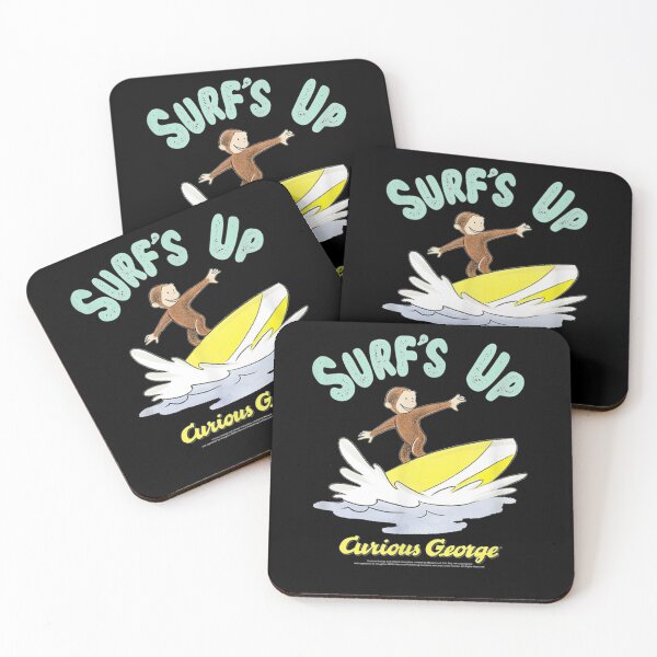 Item preview, Curious George Surfs Up Surfing Portrait designed and sold by GeorgeFan.