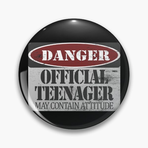 Artikelvorschau, Danger Official Teenager May Contain Attitude Warning Sign Gear entworfen und verkauft von DynamicDesign.