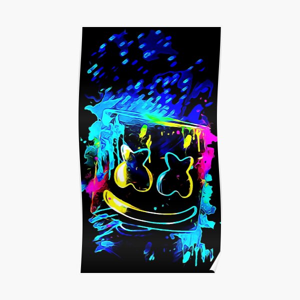 Art de peinture à l'huile Marshmello Poster