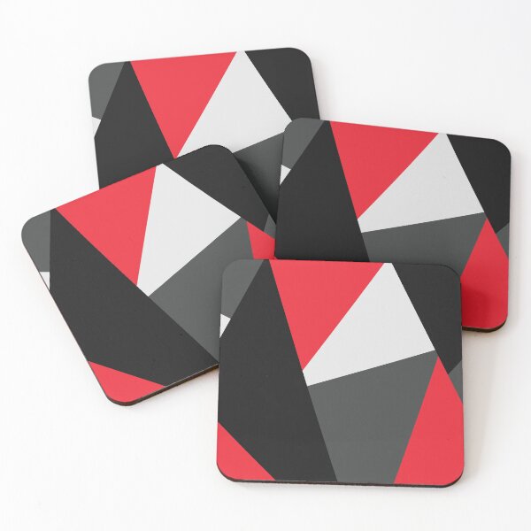 Item preview, Abstract Geometric Red Mountains designed and sold by Little Idiot.