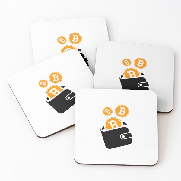 Item preview, Bitcoin Art: BTC coins in wallet designed and sold by Bouzdesigns.