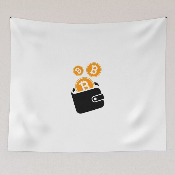 Item preview, Bitcoin Art: BTC coins in wallet designed and sold by Bouzdesigns.