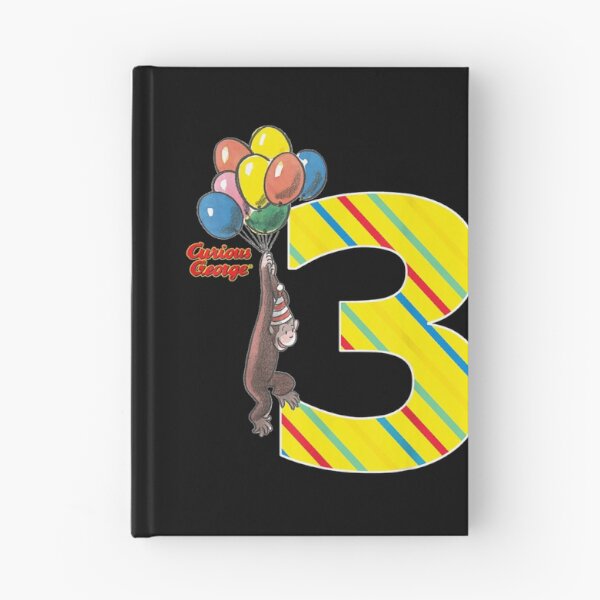 Item preview, Curious George Vintage 3rd Birthday Balloons designed and sold by GeorgeFan.