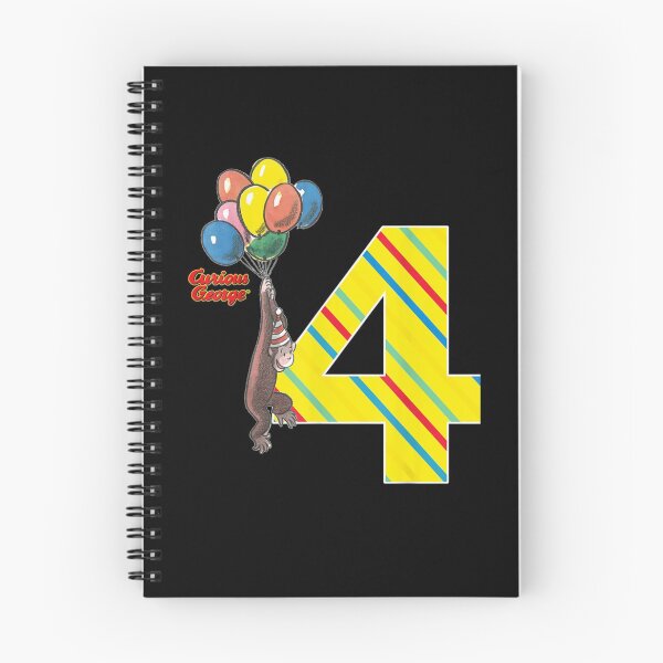 Item preview, Curious George Vintage 4th Birthday Balloons designed and sold by GeorgeFan.
