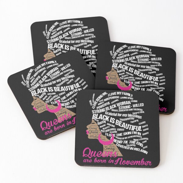 Item preview, Strong Black Woman With Afro Natural Hair Queens Are Born In November designed and sold by FloresClifton.