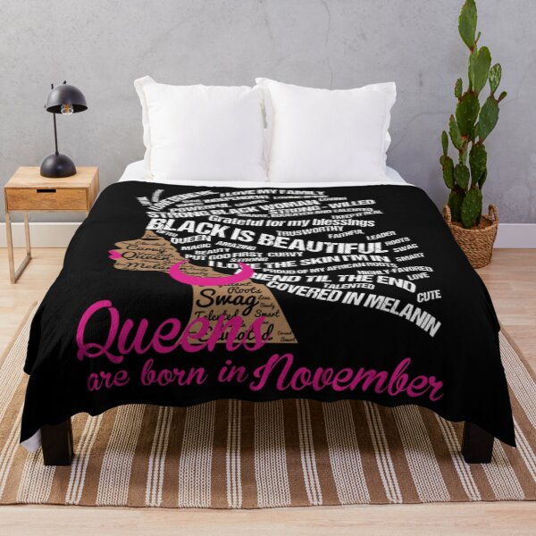 Item preview, Strong Black Woman With Afro Natural Hair Queens Are Born In November designed and sold by FloresClifton.