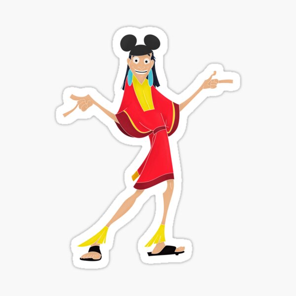 Kuzco With Mickey Ears Sticker