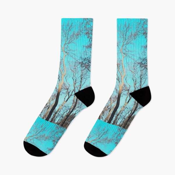 Item preview, Bare winter trees against the background of the blue cloudless sky  designed and sold by helenkaiy.