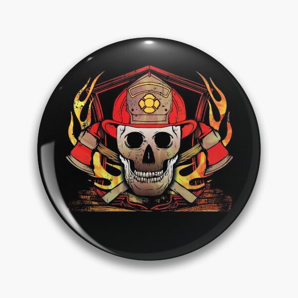 Item preview, Awesome Firefighter Skull  designed and sold by EverythingKawai.