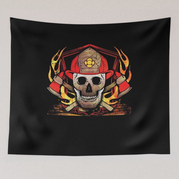 Item preview, Awesome Firefighter Skull  designed and sold by EverythingKawai.