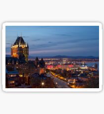Quebec City Lights Sticker