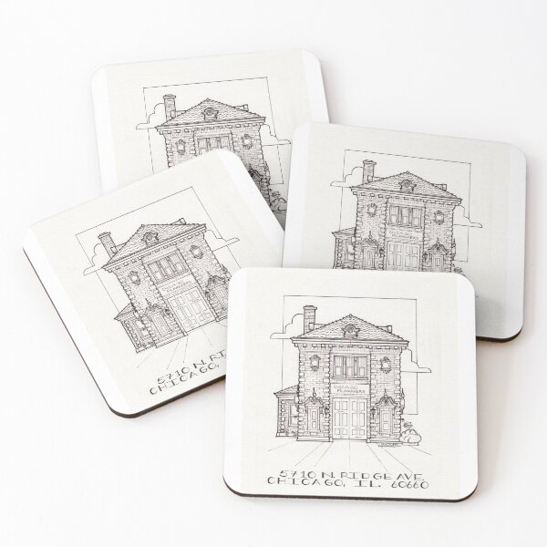 Item preview, Chicago Small Building #18 - Edgewater (Black and White) designed and sold by chaszmathieu.