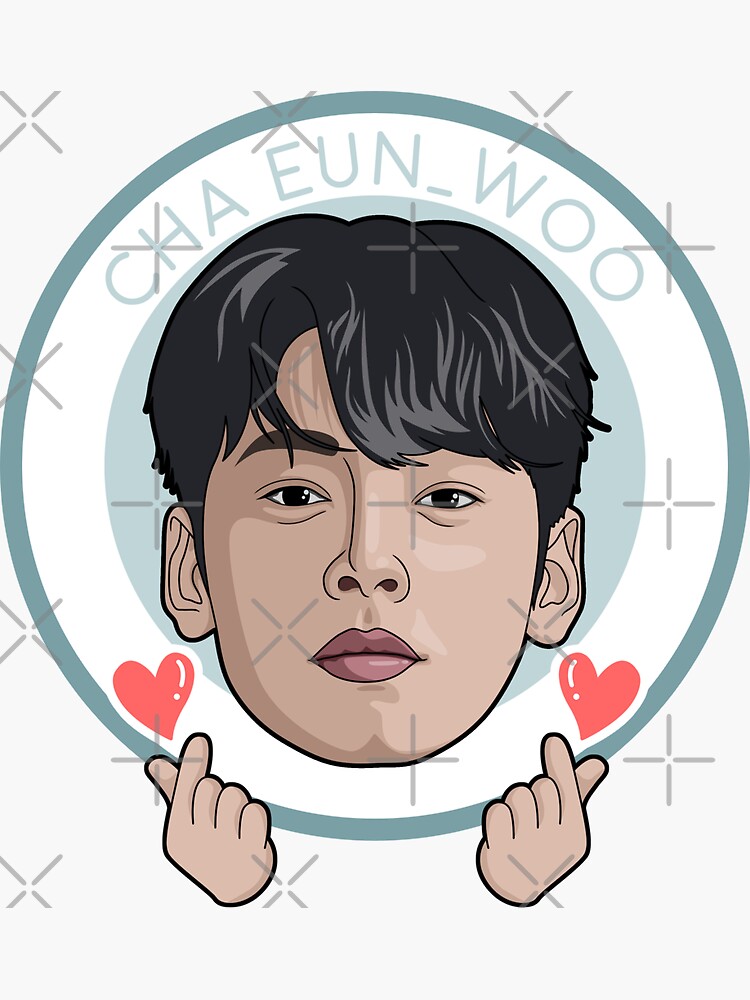 Cha Eun-woo Sticker for Sale by TheAsianSide