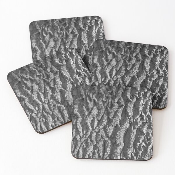 Item preview, Oak bark black and white pattern designed and sold by Treemonk.